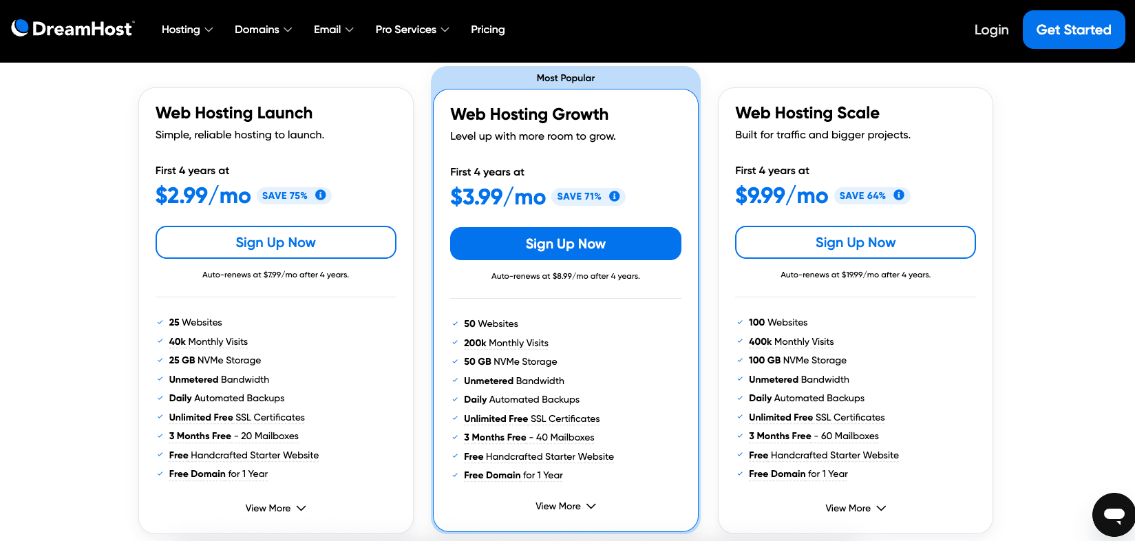 dreamhost-web-hosting-plans