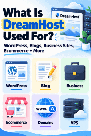 what-is-dreamhost-used-for-pinterest-1 What DreamHost is used for including WordPress, blogs, business websites, ecommerce, domains, and VPS hosting
