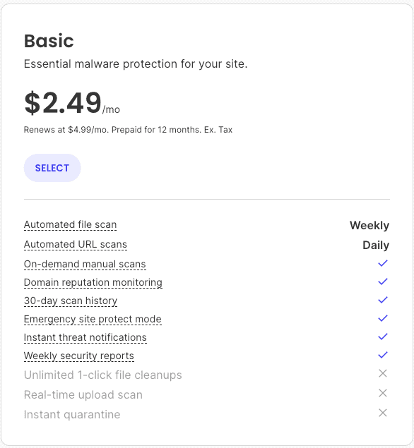 site-scanner-basic-cost