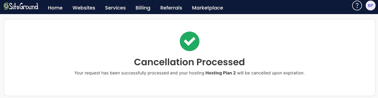 siteground-cancellation-processed