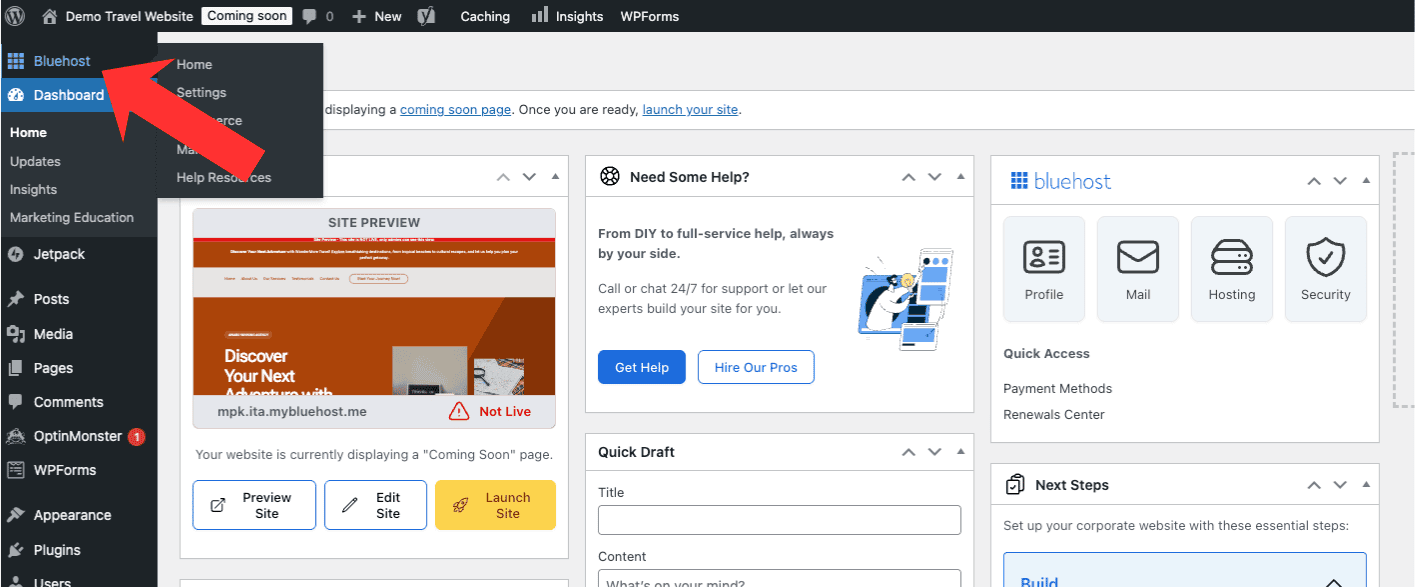 wordpress-bluehost-account wordpress-bluehost-account