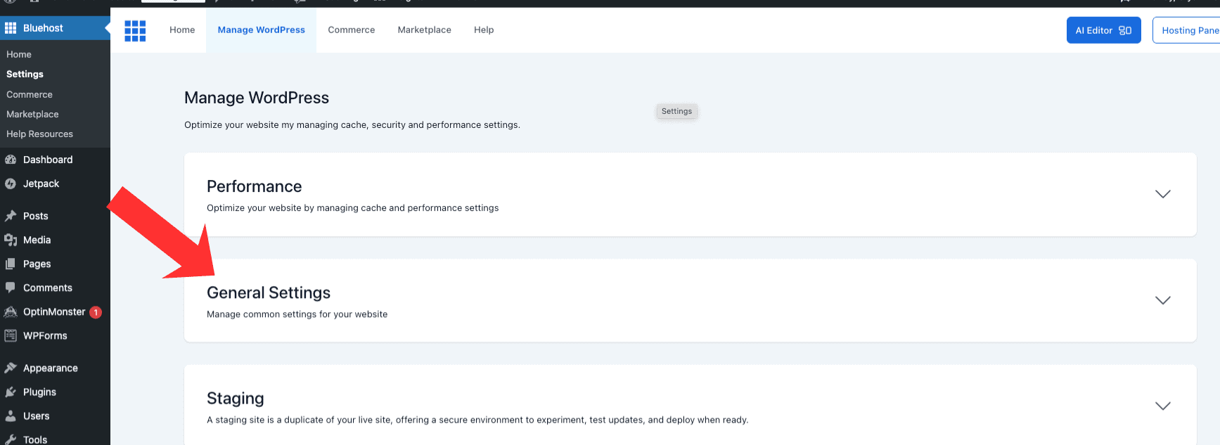 wordpress-bluehost-general-settings wordpress-bluehost-general-settings