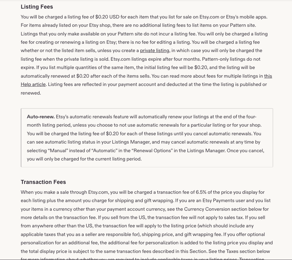 etsy-seller-fees-2026 Etsy listing and transaction fees for online sellers