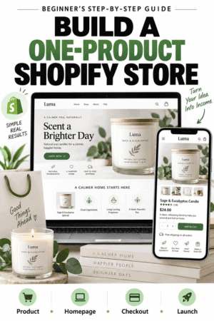 How to build a one-product Shopify store step-by-step beginner guide