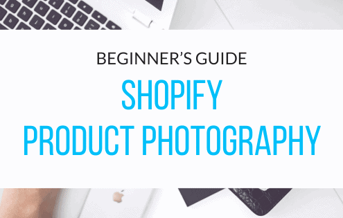 Shopify product photography setup for beginners using a camera, lighting, and product backdrop